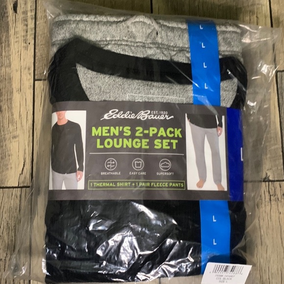 Eddie Bauer Men’s 3-Piece Super Soft Sleep Set Tee Joggers and Shorts Lounge Set